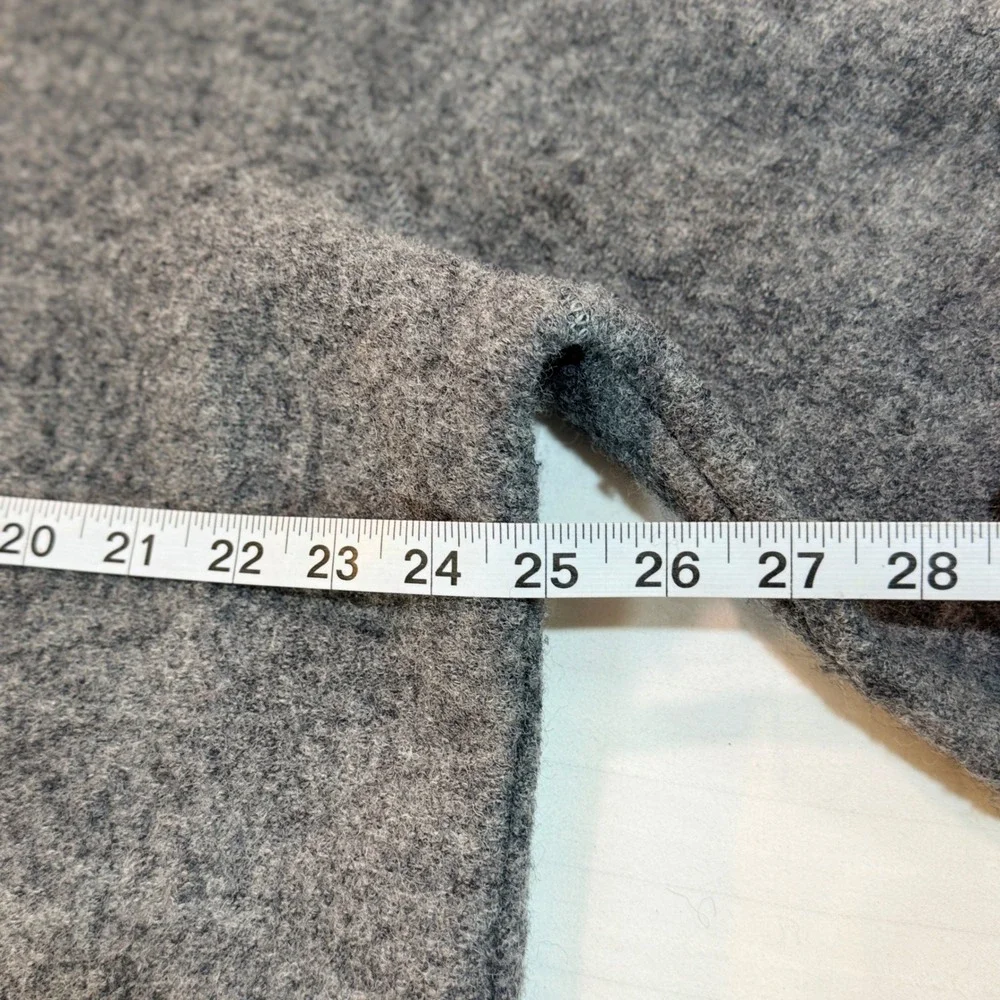 Ruby Rd Woman Gray Boiled Wool Jacket Studded Embroidered Button Front Plus 2X